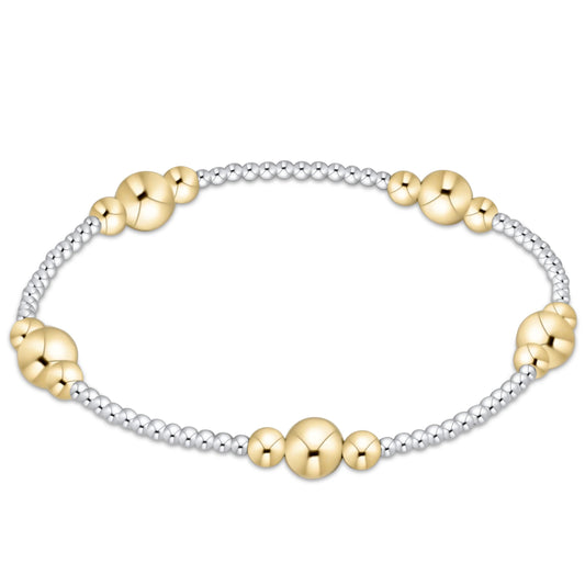 purpose gold 6mm bead bracelet - mixed metal
