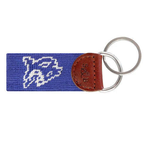 Collegiate needlepoint keychain