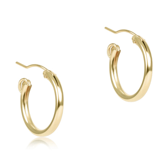 Round Gold .5" Hoop - Smooth