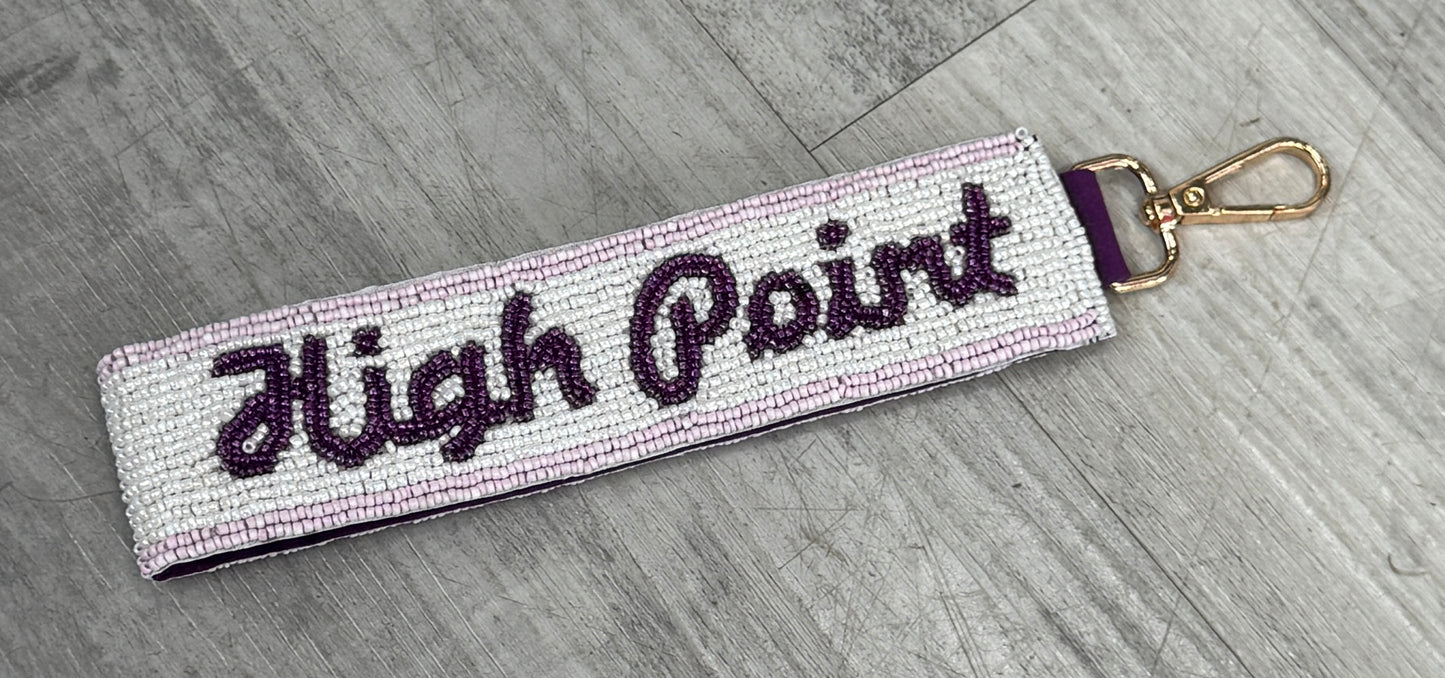 Beaded Wristlet - collegiate beaded