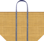 Basket Bag Large Tote Size 15 X 10 X 4-1/2