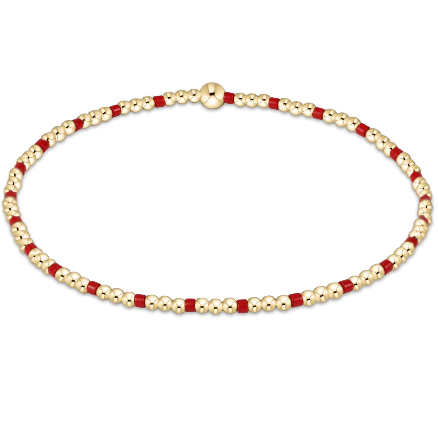 Gameday Hope Sincerity Pattern 2mm Bead Bracelet