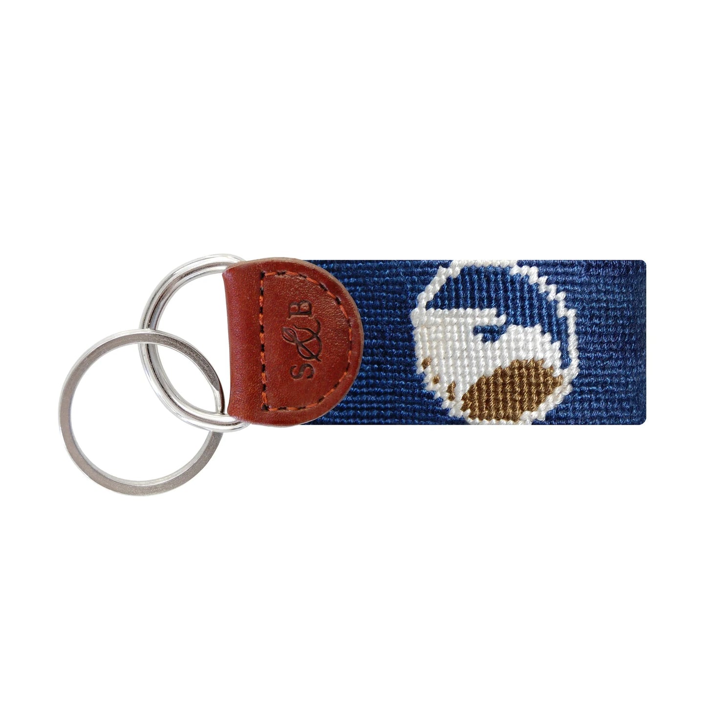 Collegiate needlepoint keychain