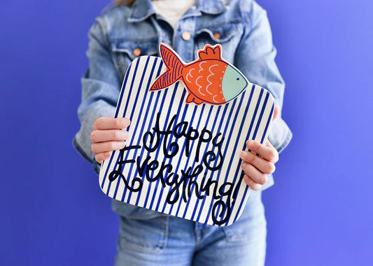 Mini square platter - Happy Everything