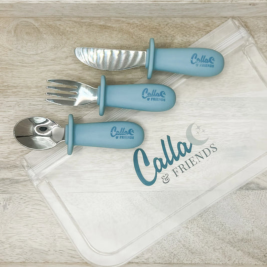 Silicone & Stainless Steel Toddler Utensils