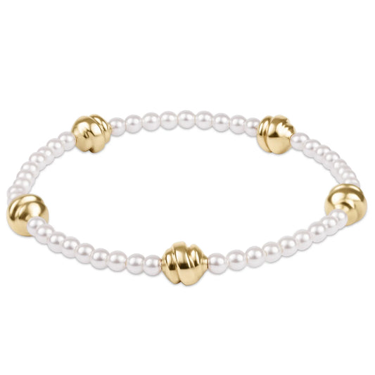 Admire Gold 3mm Pearl Bracelet