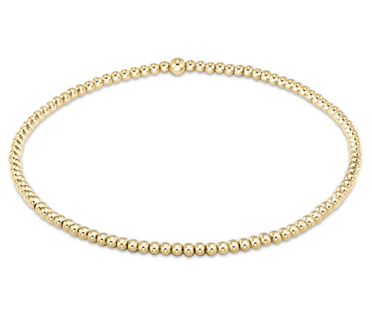 Egirl Classic Gold 2mm Bead Bracelet