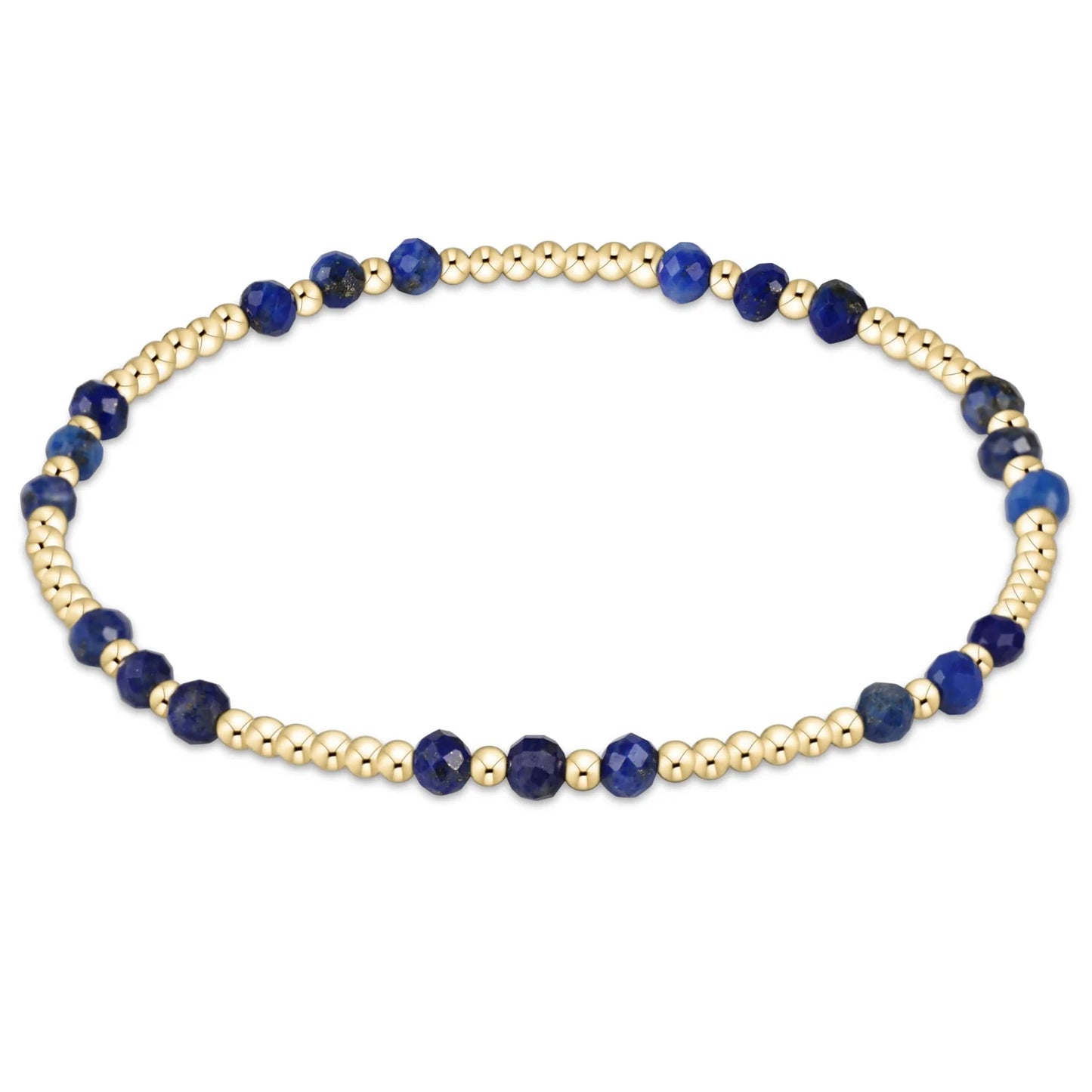 Gemstone Gold Joy Pattern 3mm Bead Bracelet Fall Winter