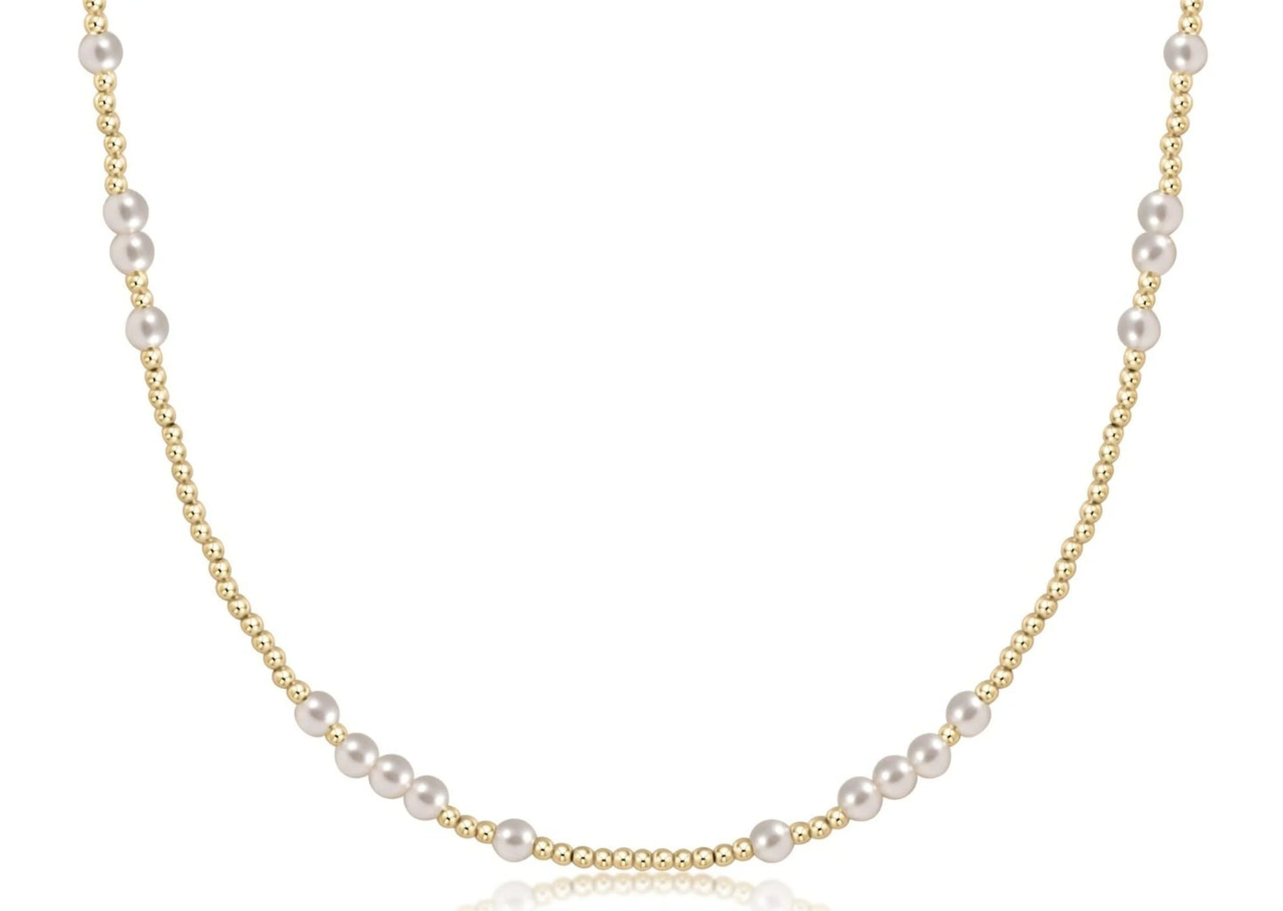 17" Hope Unwritten Choker Gold - Pearl