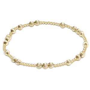 Hope unwritten Dignity 6mm Bead bracelet - Gold