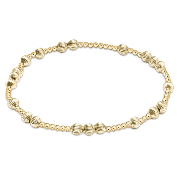 Hope unwritten Dignity 6mm Bead bracelet - Gold
