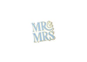 Blue Mr. and Mrs. Mini attachment