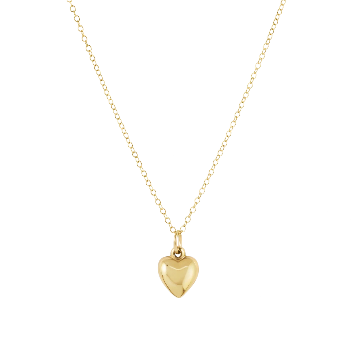 16" Necklace Gold - Love Plush Small Gold Charm