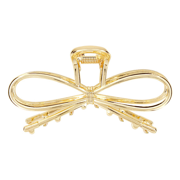 Claw Clip - Gold Bow