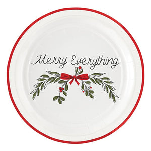 Round Paper Plates - Merry Everything - 8ct