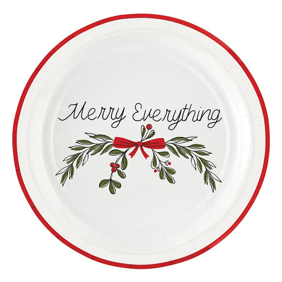 Round Paper Plates - Merry Everything - 8ct