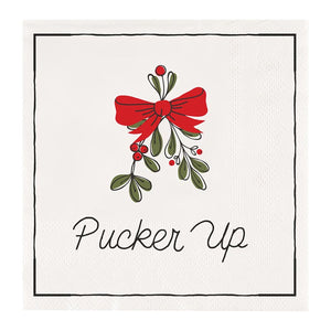 Beverage Napkins - Pucker Up - 20ct