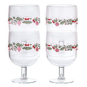 Acrylic Wine Glasses - Garland - Set of 4