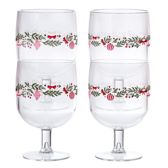 Acrylic Wine Glasses - Garland - Set of 4