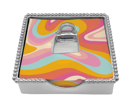 Handbag Beaded Napkin Box Set