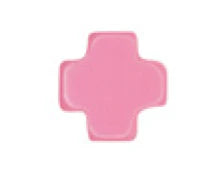 Signature cross stud - Bright Pink