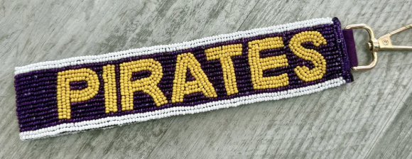Beaded Wristlet - collegiate beaded