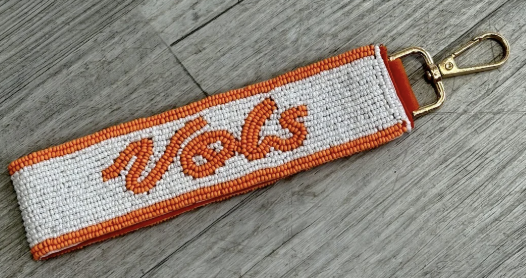 Beaded Wristlet - collegiate beaded