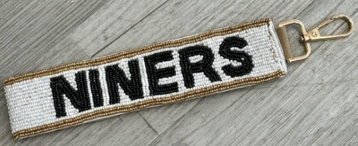 Beaded Wristlet - collegiate beaded