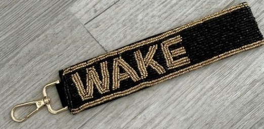 Beaded Wristlet - collegiate beaded