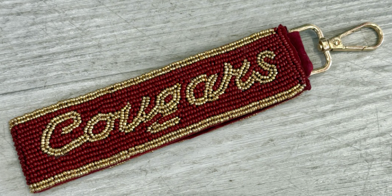 Beaded Wristlet - collegiate beaded