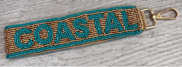 Beaded Wristlet - collegiate beaded