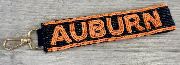 Beaded Wristlet - collegiate beaded