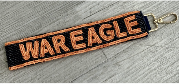 Beaded Wristlet - collegiate beaded