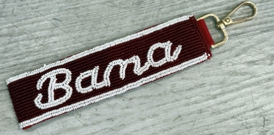 Beaded Wristlet - collegiate beaded