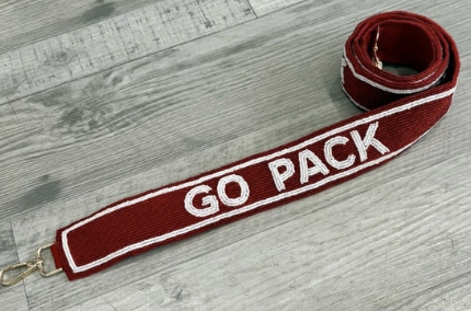 Bag strap collegiate beaded