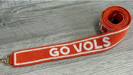 Bag strap collegiate beaded
