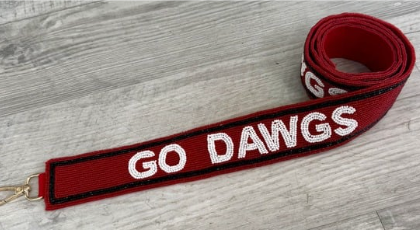 Bag strap collegiate beaded