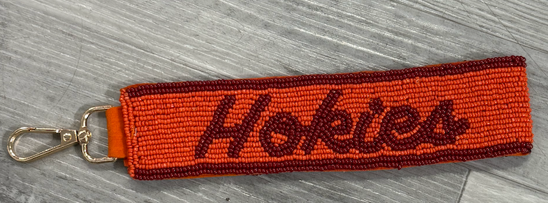 Beaded Wristlet - collegiate beaded