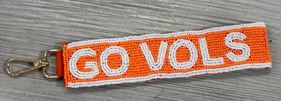 Beaded Wristlet - collegiate beaded
