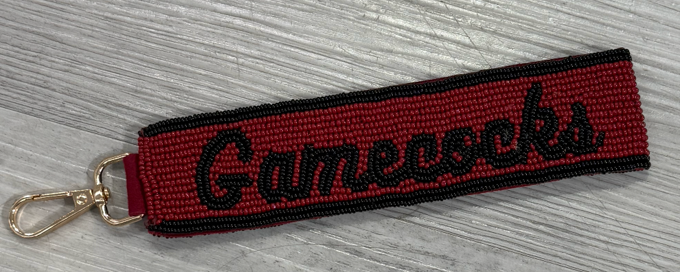 Beaded Wristlet - collegiate beaded