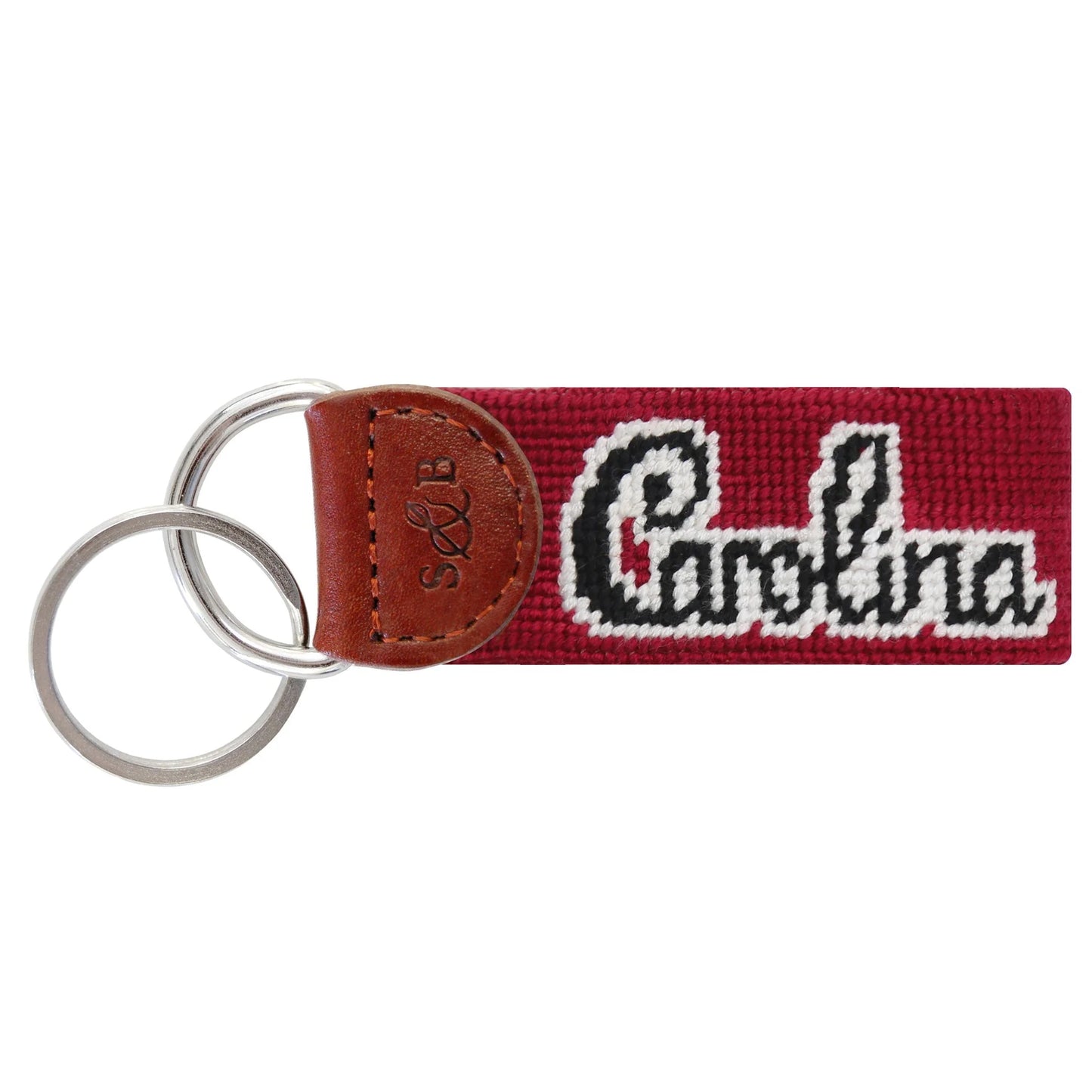 Collegiate needlepoint keychain