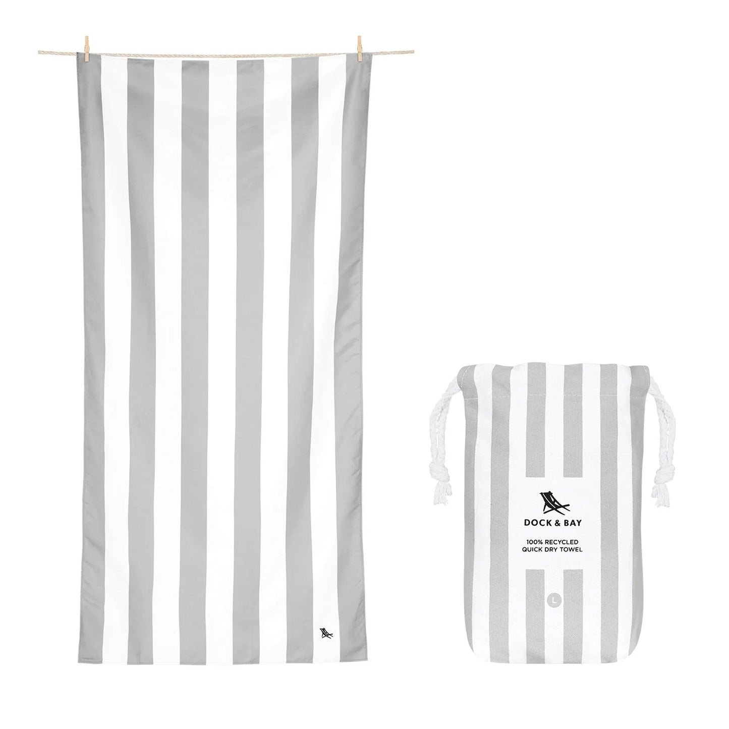 Quick Dry Towel - Cabana Stripe - includes monogram