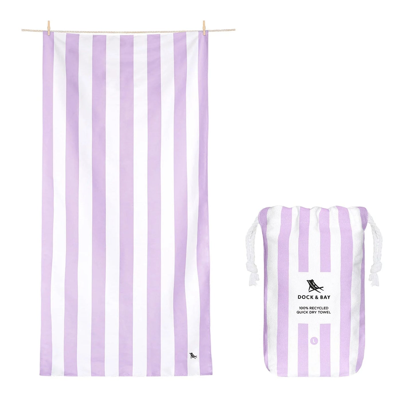 Quick Dry Towel - Cabana Stripe - includes monogram