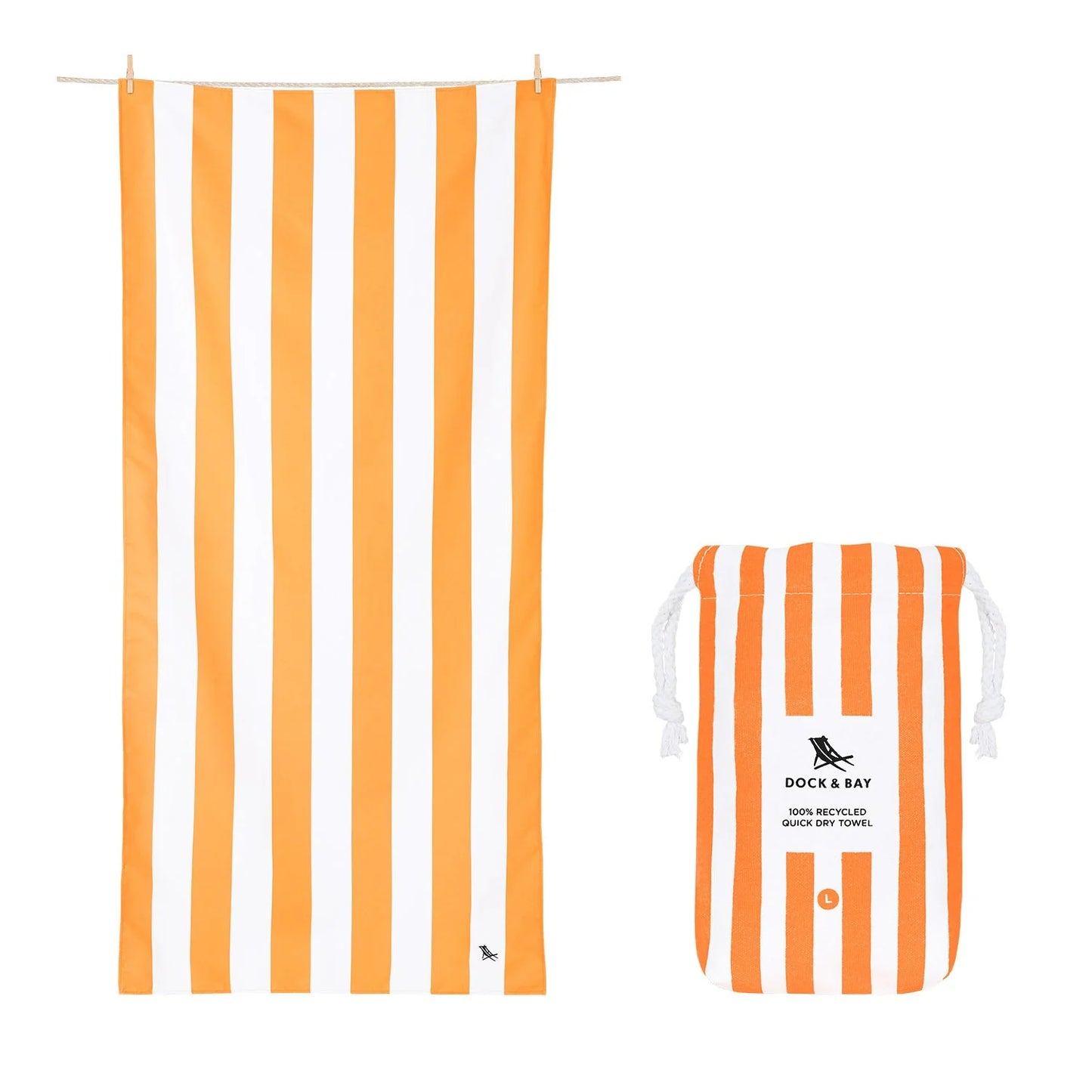 Quick Dry Towel - Cabana Stripe - includes monogram