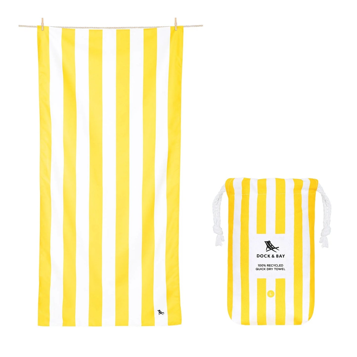 Quick Dry Towel - Cabana Stripe - includes monogram