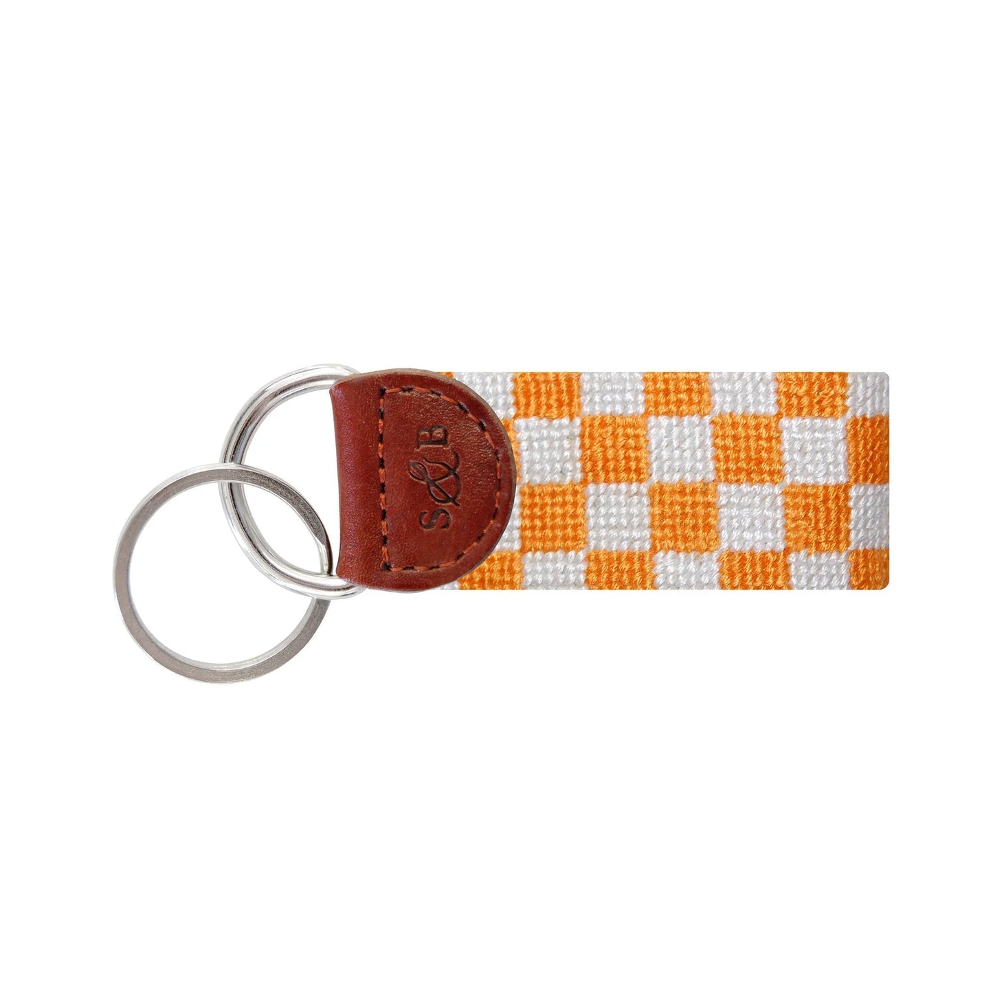 Collegiate needlepoint keychain