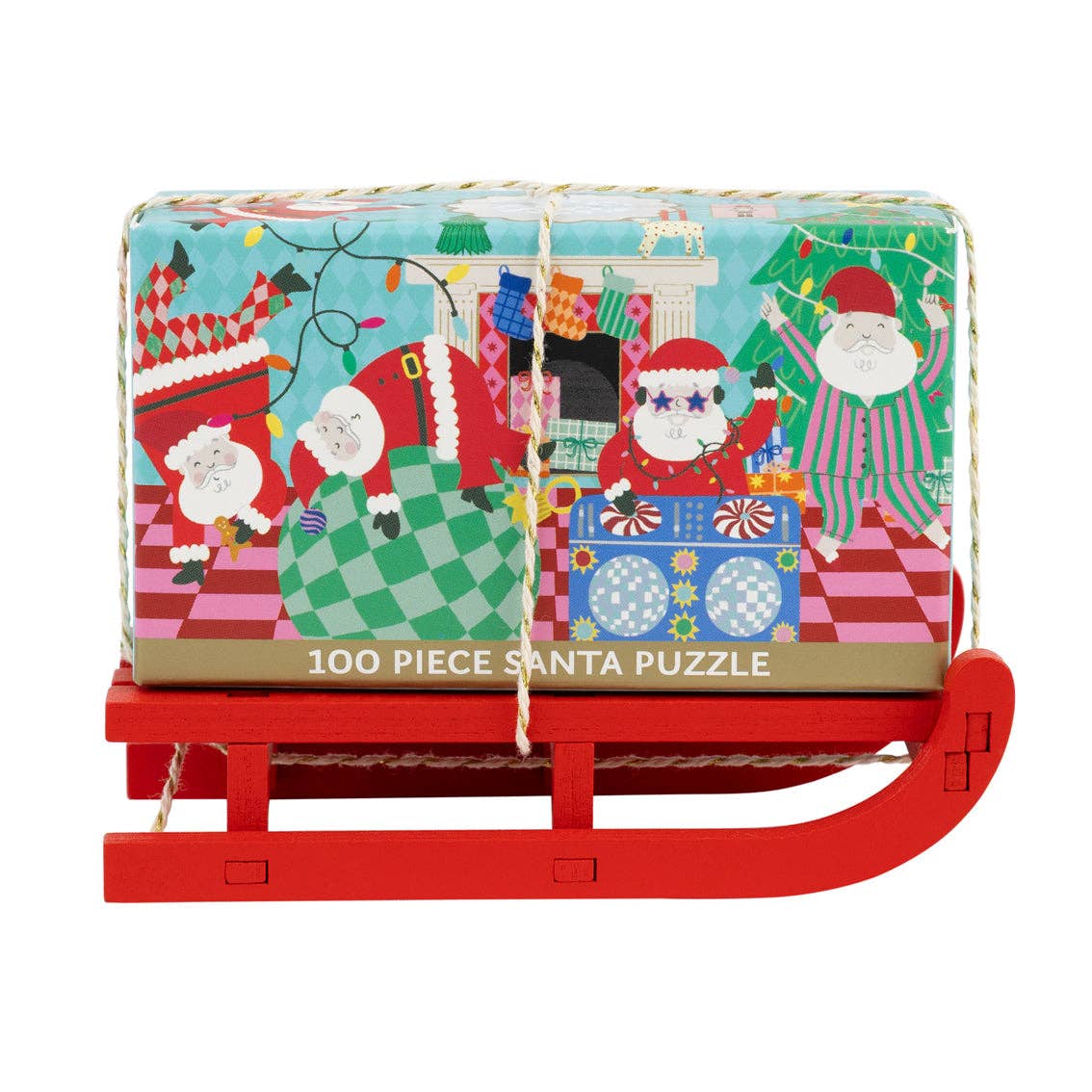 Santa 100 Piece Christmas Puzzle Mini Sleigh | Christmas Gifts |