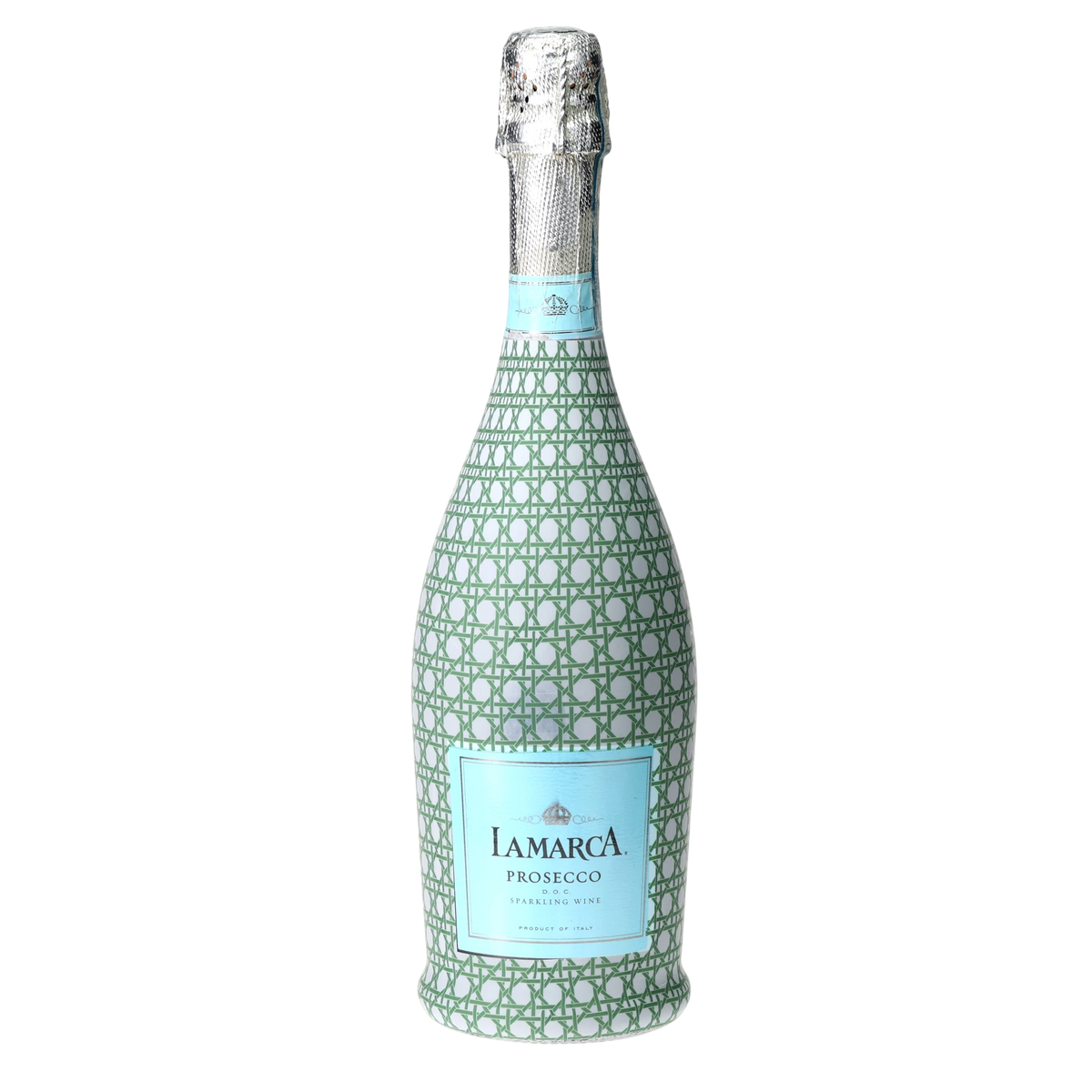 Sage & White Cane Prosecco Bottle Wrap