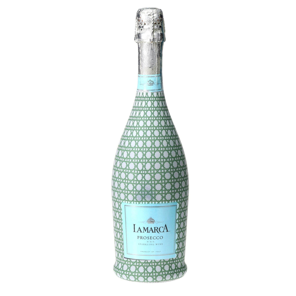 Sage & White Cane Prosecco Bottle Wrap