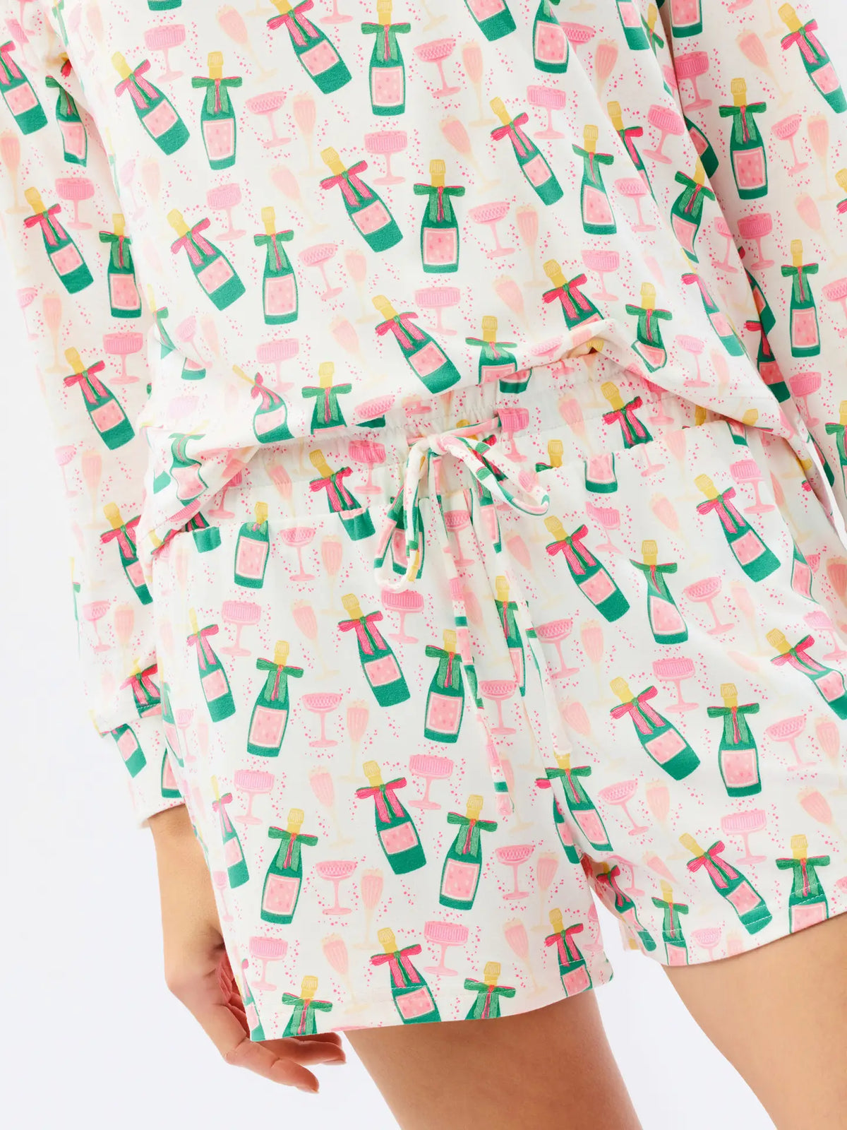 Women's Annie Shorts Set | Champagne Toast